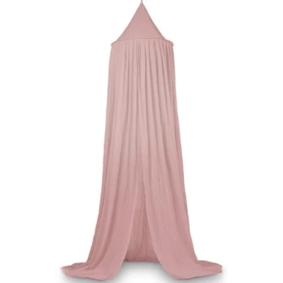 Bild av Deryan Baldakin barnrum 245 cm i 5 färger sänghimmel för flickor, pojkar och baby himmelsänggardiner myggnät dubbelsäng himmel babysäng canopy rosa