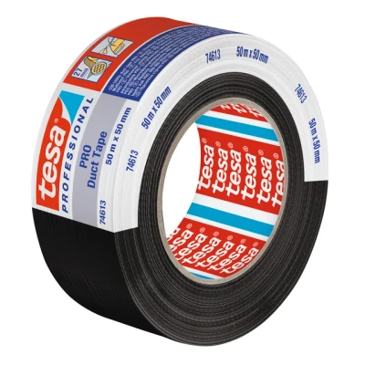 Bild av tesa Duct Tape PRO 74613 00002 00 Reparaturbånd Sort (L x B) 50 m mm 1 stk