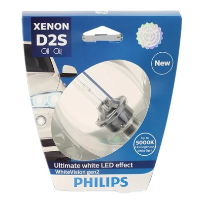 Bild av PHILIPS 85122WHV2S1 Ampoule, projecteur longue portée D2S 85V 35W 5000K Xénon VOLKSWAGEN: Touran I, MINI: 3/5 portes, AUDI: A8 D3