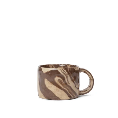 Bild av Ferm Living Ryu Mug Mugg Low Sand/Brown W8.5 x D11 H6.3 cm