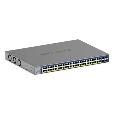 Bild av Netgear GS752TXPv3 48 Port Gigabit Ethernet PoE+ Smart Switch w/ optional Remote/Cloud Management and 4 SFP+ Ports (380W)