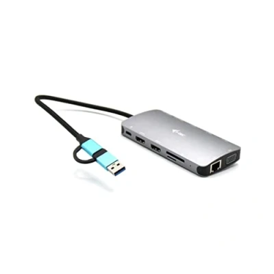 Bild av I TEC USB 3.0 3X LCD Nano Dock C/TB3 LAN PD 100W