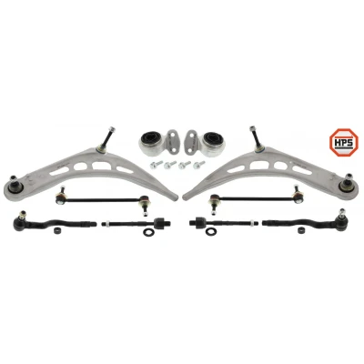 Bild av MAPCO 53676/2HPS Jeu de bras, suspension roue Essieu avant avec support en caoutchouc, bielle/barre poussée, rotule axiale