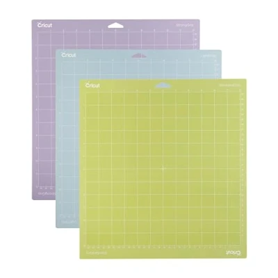 Bild av Cricut displorare adesivo indietro taglio stuoie X 12&quot; 3/Pkg Grön, BLU e Viola, Multifärg, En storlek