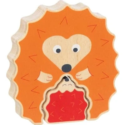 Bild av Goki Wooden Puzzle Standing Hedgehog 2 pcs. Trä