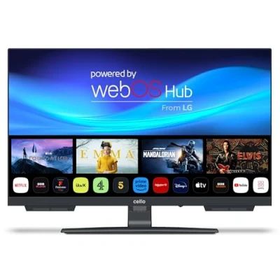 Bild av Cello C2224WSH 22 tums FULL HD SMART ramlös TV trippeltuner (DVB C/ S2/ T2) Bluetooth &quot;WebOS by LG&quot; &quot;Pitch Perfect&quot; högtalare Disney+ Netflix Made in Europe [2024]
