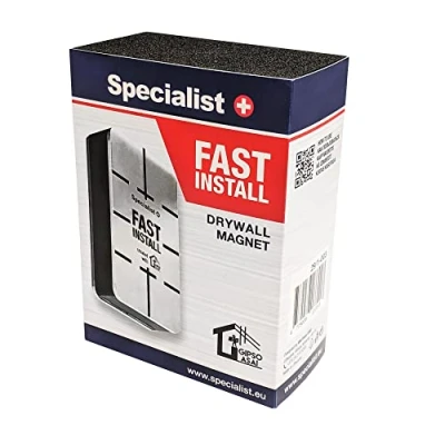 Bild av Specialist+ FAST INSTALL Magnet för gips Verktyg snabb montering, utjämning av metallram väggutjämning fastsättning CD bärarens profil gipstillbehör