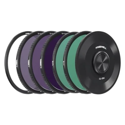 Bild av Freewell M2 Magnetiskt snabbbyte 5 pack 77 mm ND8, ND64, ND1000, CPL och UV filter