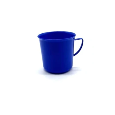 Bild av Kimmel mugg med handtag och kopp, tekopp, kaffekopp, återanvändbar, okrossbar, 330 ml, plast, blå, 1 st (1 pack)