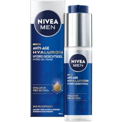 Bild av Nivea MEN Antiage Hyaluron Hydro GEL Concentrate Dagkräm, Storlek: 50 ml,
