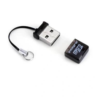 Bild av Integrerad Micro SD USB 2.0 minneskortläsare adapter kompakt, plug &amp; play och kompatibel med microSD, microSDHC microSDXC