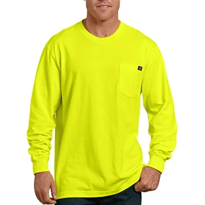 Bild av Dickies stora och långa långärmade tungvikts rund hals, Ljusgul, L