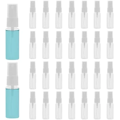 Bild av Belle Vous Mini 20ml Sprejflaskor (30 Pack) Fin Damm Sprejflaska med Lock Påfyllbar Läckagesäker Plast för Städning, Parfym, Oljor Bärbar Resestorlek