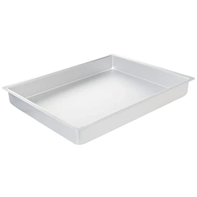 Bild av PME OBL12162 aluminium avlång kakform silver 30 x 40 5 cm djup