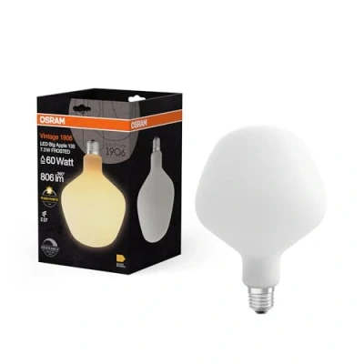 Bild av OSRAM LED Vintage 1906 Big Apple E27 7,3W 2700K matt dimbar