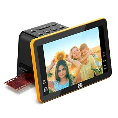 Bild av KODAK SLIDE N SCAN Digital Film Scanner Max 7 &quot; Stor 7&quot; LCD skärm konverterar färg och negativ till svartvitt JPEG 22MP HD