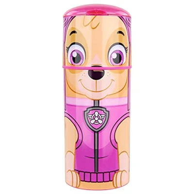 Bild av P:os 33666 PAW Patrol drickflaska för barn i Skye design, ca 350 ml, läckagesäker, med integrerat sugrör, tillverkad av plast (tritan), bpa och ftalatfri