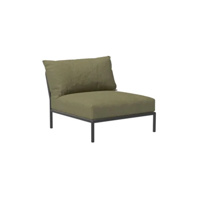 Bild av HOUE LEVEL 2 / Lounge Chair Trädgårdssoffa Leaf/Dark Grey L92,5 x W81 H68,5 SH38 cm