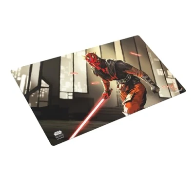 Bild av Star Wars Unlimited Darth Maul PRIME GAME MAT officiellt licensierad, fullfärgad tryckt, Playmat, Slip resistent, 24 tum av 14 gummimatta, kompatibel med TCGs &amp; LCGs, tillverkad Gamegenic