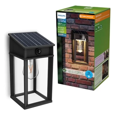 Bild av Philips LED utomhusvägglampa Geri UE Sensor, kantig, IP44