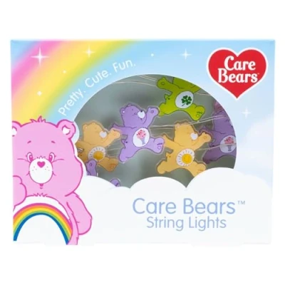Bild av Fizz Creations Care Bears ljusslinga. Inkluderar 20 LED lampor på 2 meters kabel. Med flera älskade karaktärer. Batteridriven Officiellt licensierad Merchandise från