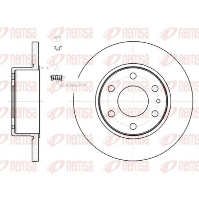 Bild av REMSA Disque de frein IVECO: Daily 4 Kasten/Kombi, 4, V Van / Break Essieu arrière 295,8mm 16mm 6 plein 61274.00 2996027,7186309,BDM747110