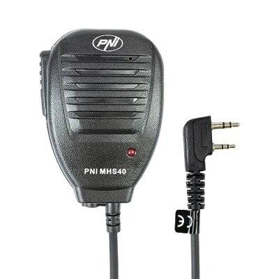 Bild av Mikrofon med högtalare PNI MHS40 2 stift typ PNI, kompatibel PMR Radio, VHF/UHF