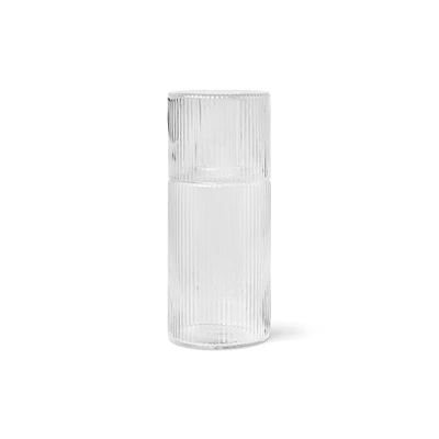 Bild av ferm LIVING karaffset Ripple Small, klar, glas, 2 delat