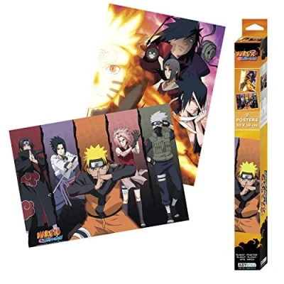 Bild av ABYstyle NARUTO SHIPPUDEN Set 2 Chibi Posters Groups (52x38cm) Affisch