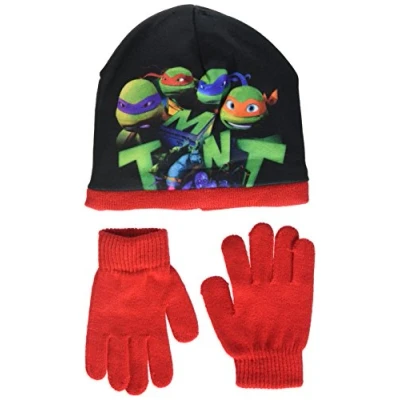 Bild av Nickelodeon pojkens Ninja tortlys tmnt hatt och handsk set