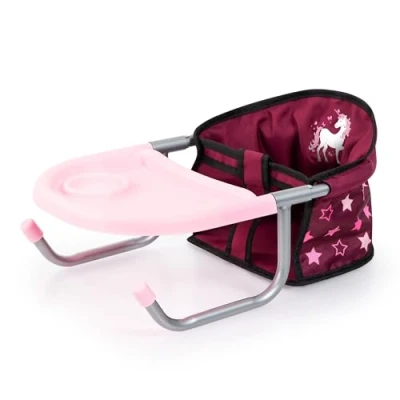 Bild av Bayer Design 65823AA bordsstol för dockor, tillbehör, sittplats dockor upp till 46 cm, färg Bordeaux Unicorn