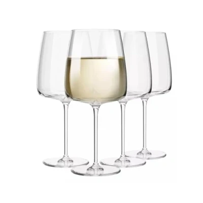 Bild av Krosno Vita Vinglas Set om 4 480 ml Modern Kollektion Mångsidigt och Hållbart Crystalline Glas Klarhet i Högsta Klass Långvarig Glans Diskmaskinssäker