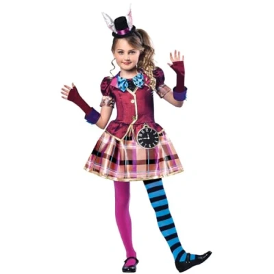 Bild av amscan (PKT) (9903197) Barn Flickor Miss Hatter kostym (12 14 år) märke singel