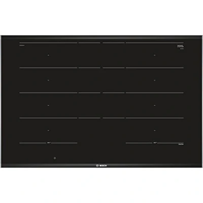 Bild av Bosch Husredskap PXY875DC1E serie 8 induktionshäll, 80 cm bred, FlexInduction fritt utrymmesval, MoveMode förinställda effektnivåer, GutFry steksensor, PowerBoost snabbare matlagning, svart