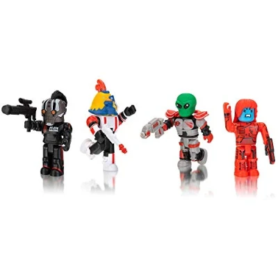 Bild av Roblox ROB0213 Star Commandos 4 figurer pack lekset med actionfigurer, tillbehör och lekkod för barn från 6 år