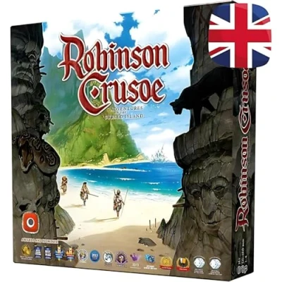 Bild av Portal Games, Robinson Crusoe: Adventures on The Cursed Island, Board Game, 1 to 4 Players, Ages 14+, 60 120 Minute Playing Time