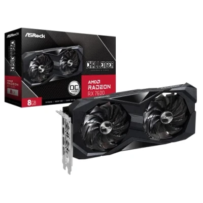 Bild av ASRock RX7600 CL 8GO AMD Radeon™ RX 7600 Challenger 8 GB OC grafikkort