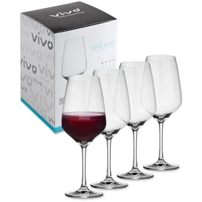 Bild av vivo by Villeroy &amp; Boch Group Voice Basic, rödvinglas set, 4 delar, 497 ml, Kristallglas