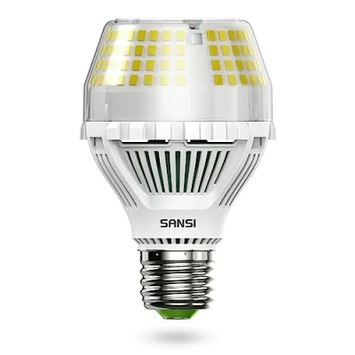 Bild av SANSI 25W (ersätter 250W) E27 LED Lampa, 4000 Lumen 5000K Dagsljus Vit A19 Glödlampa, Superljusstark Energisnål Glödlampor med 270 Strålvinkel för Kök, Kontor, Garage, Ej Dimbar