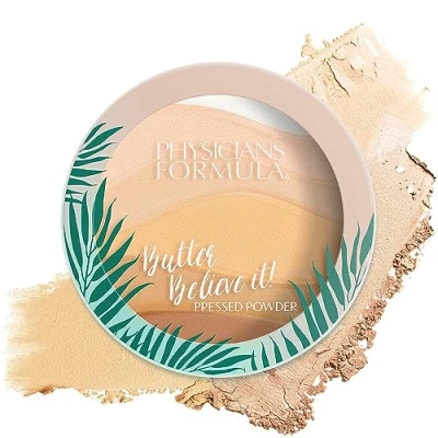 Bild av Physicians Formula Butter Believe It! Face Powder, Mjukt Pressat Puder Berikat med Murumurusmör för en Silkeslen och Strålande Grund, i Nyansen Translucent