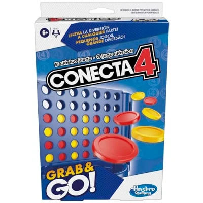Bild av Anslut 4 Grab and Go bärbart spel för 2 spelare barnspel resor
