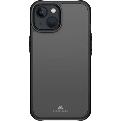 Bild av Black Rock skal robust lämpligt för Apple iPhone 14 I mobiltelefonskal kameraskydd, stötsäkert, reptåligt, hårt fodral, matt, smalt (svart)