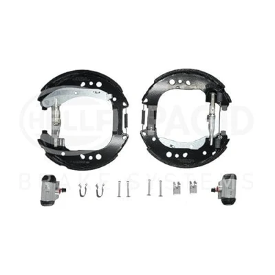 Bild av HELLA 8DB 355 038 061 Kit de freins, freins à tambours avec accessoires, cylindre roue, élément d&#039;ajustage levier frein main