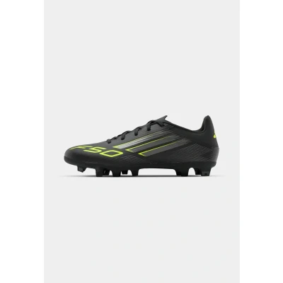 Bild av adidas Performance F50 CLUB Fotbollsskor fasta dobbar, Storlek: 40, Core black/iron metallic/lucid lemon Konstmaterial