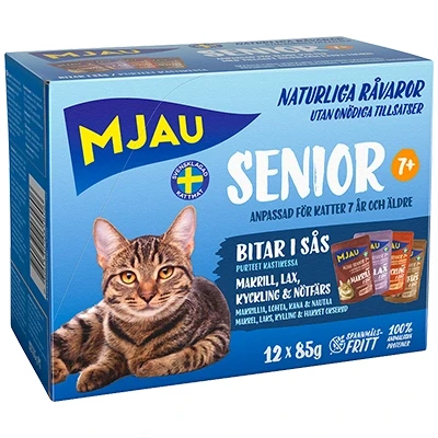 Bild av Multibox Senior Våtfoder till Katt med Fisk &amp; Köttsmak 12 st x 85 g