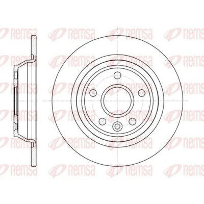 Bild av REMSA 61167.00 Disque de frein Essieu arrière 301,7, 301,7 11 5 plein FORD: Focus 2, KUGA S Max Mk1, LAND ROVER: Range Rover Evoque, VOLVO: S60 II