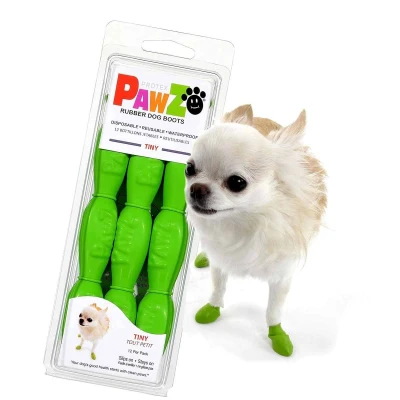 Bild av Pawz Rubber Dog Boots 12 pack Tiny, Grön