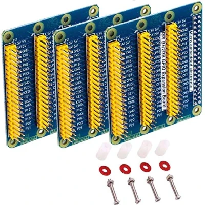 Bild av AZDelivery 3 x GPIO förlängningskort kompatibelt med Raspberry Pi 3, 2, Model B inklusive e book!