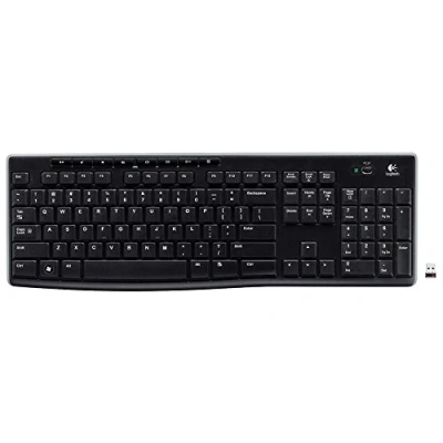 Bild av Logitech K270 2,4 GHz trådlöst tangentbord för Windows, Layout US International QWERTY Svart