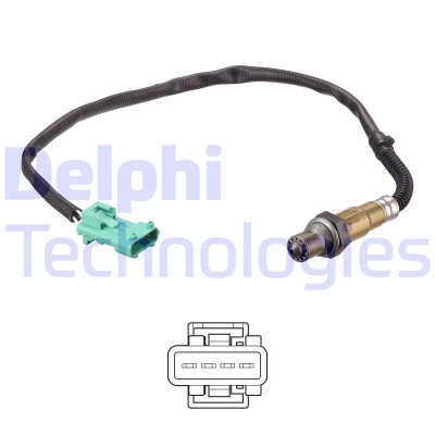Bild av DELPHI ES21147 12B1 Sonde lambda planaire, chauffé PEUGEOT: 206 3/5 portes, SW, 607 Berline, CITROËN: Xsara Picasso, C5 I 5 portes